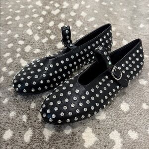 Black Studded Women's Shoes